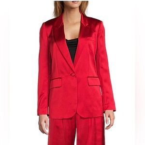 NWT Antonio Melani Bernadette Satin Women's Red Jacket Size 4 Formal Cocktail
